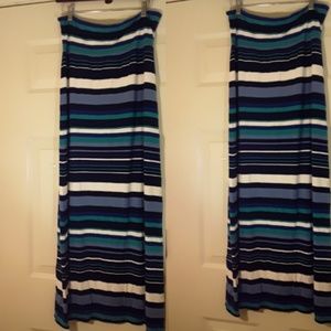 Max Studio Stripe Pullover Skirt